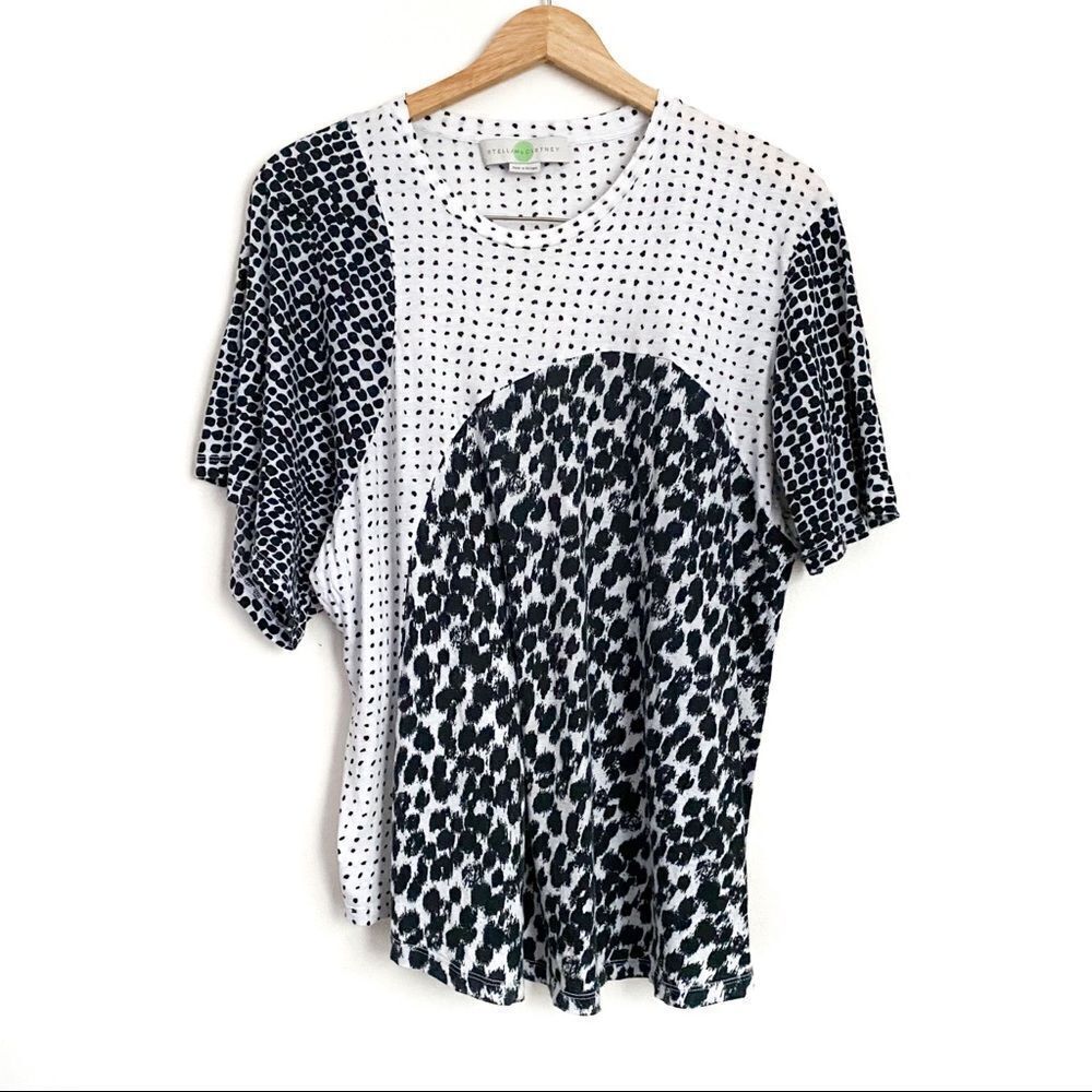 Stella McCartney Cheetah Polka Dot Tunic Shirt Top 44/10 US